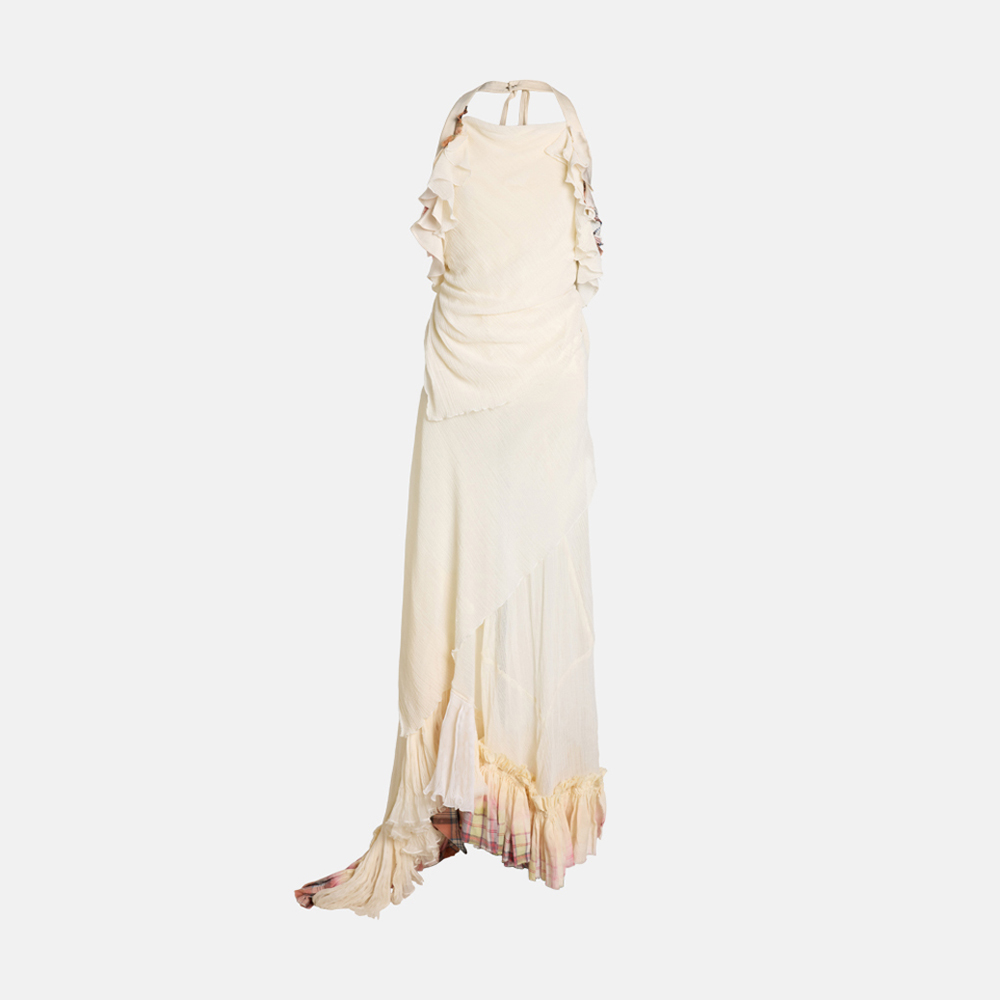 Super Flea Market+Milk of Lime+Cream custom dress+Toni Garrn1